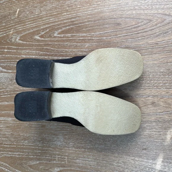 Donald J. Pliner Alice Black Dot Square Toe Chunky Block Heel Loafer Women's 8.5 - Picture 5 of 10